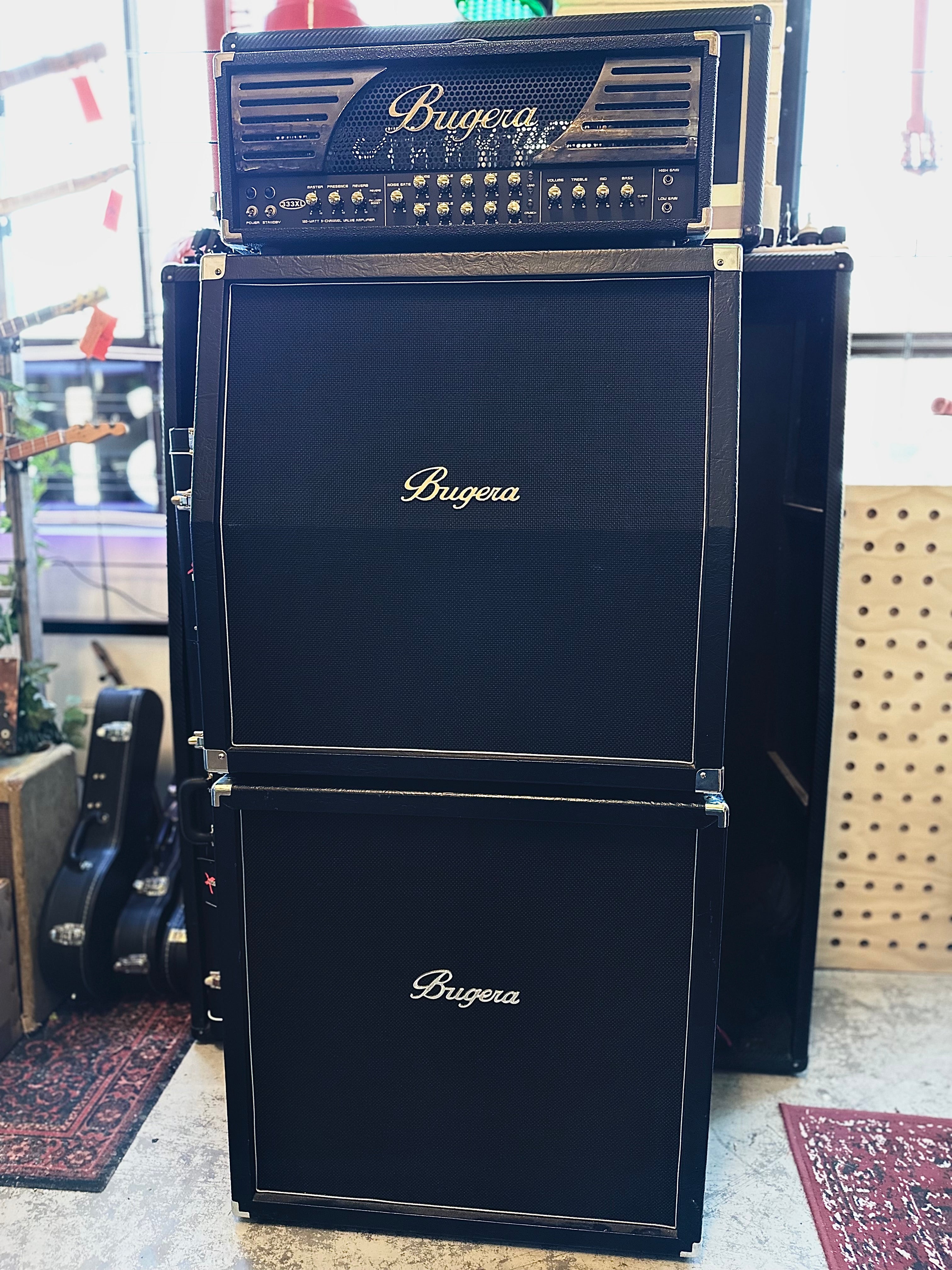 Bugera | 333XL | 120w 3 Channel Valve Head | 4x12 Cabs | Pre-Loved Bugera | 333XL | 120w 3 Channel Valve Head | 4x12 Cabs | Pre-Loved